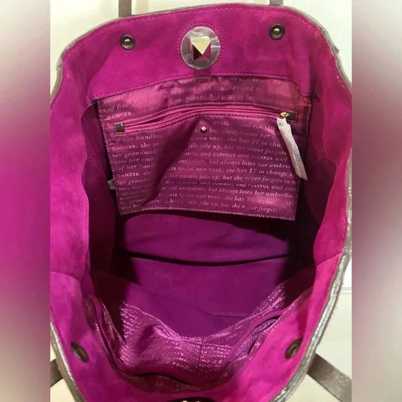NWT Kate Spade James Algonquin Tote in raspberry - Picture 5 of 7